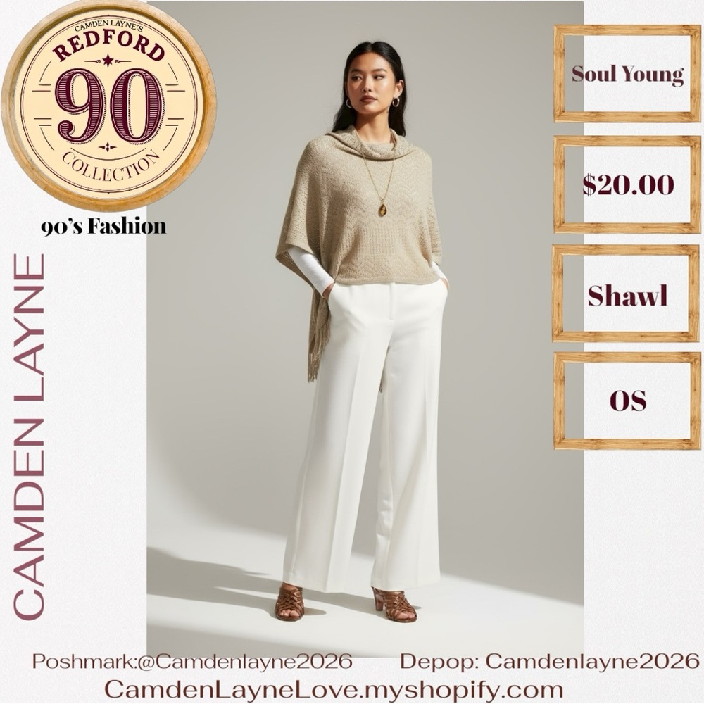 Ford Beige Shawl Cape